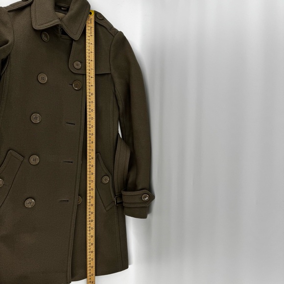 Burberry Double-Breasted wool cashmere Trench Coat with belt sz2 - Picture 15 of 16